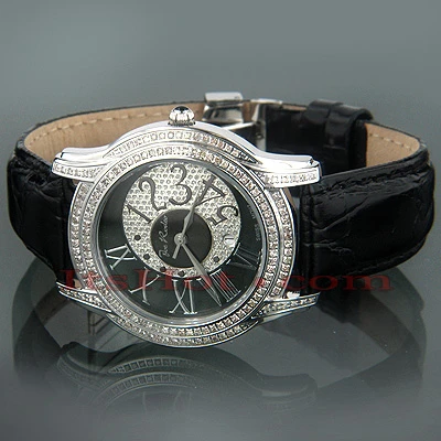 Women's Joe Rodeo Beverly Diamond Watch 1.35ct Black - Image 2