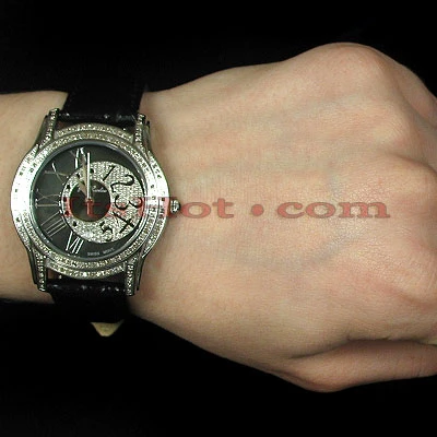 Women's Joe Rodeo Beverly Diamond Watch 1.35ct Black - Image 4