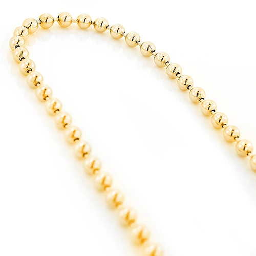 14K Yellow Gold Ball Chain 5mm, 22-40in - Image 2